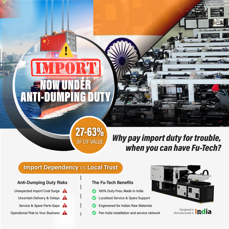 Anit-Dumping Duty on Plastic Injection molding machines - Cover Image